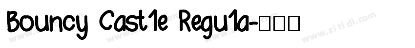 Bouncy Cast1e Regu1a字体转换